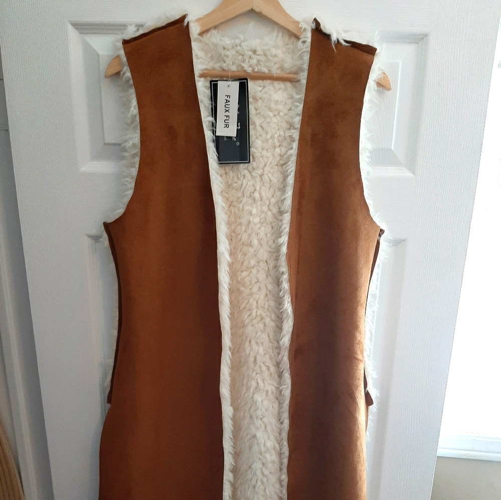 Faux Shearling Vest